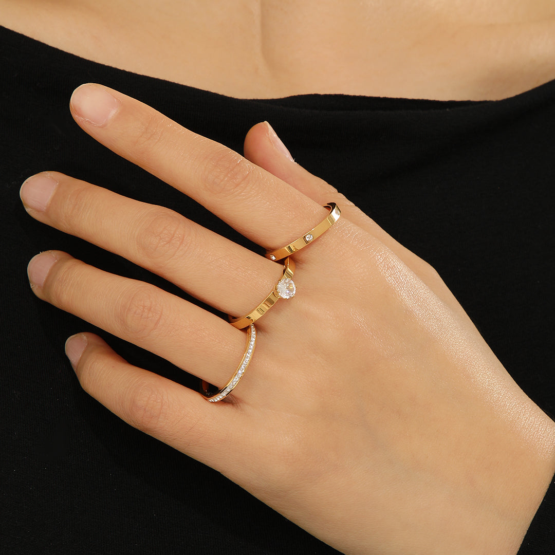 SHOPHUKSTORE® Minimalist Gold Rings