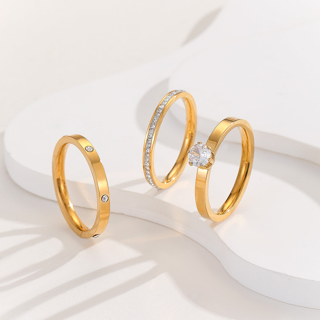 SHOPHUKSTORE® Minimalist Gold Rings