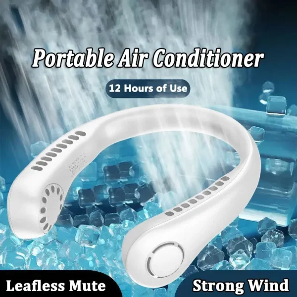 SHOPHUKSTORE® Mini Neck Portable Air Cooler Fan