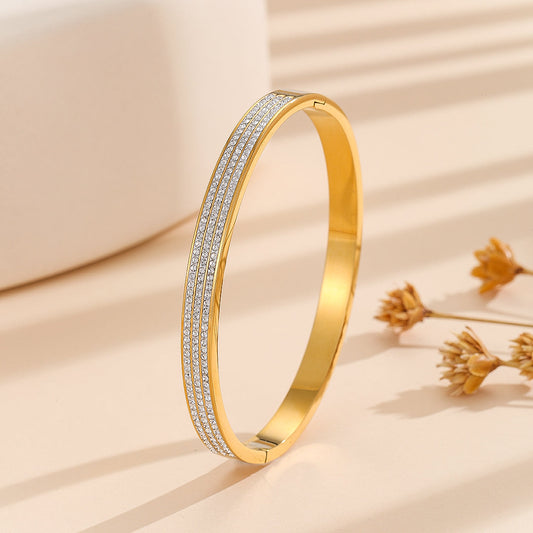 SHOPHUKSTORE® Azure Bliss Diamond Bangle