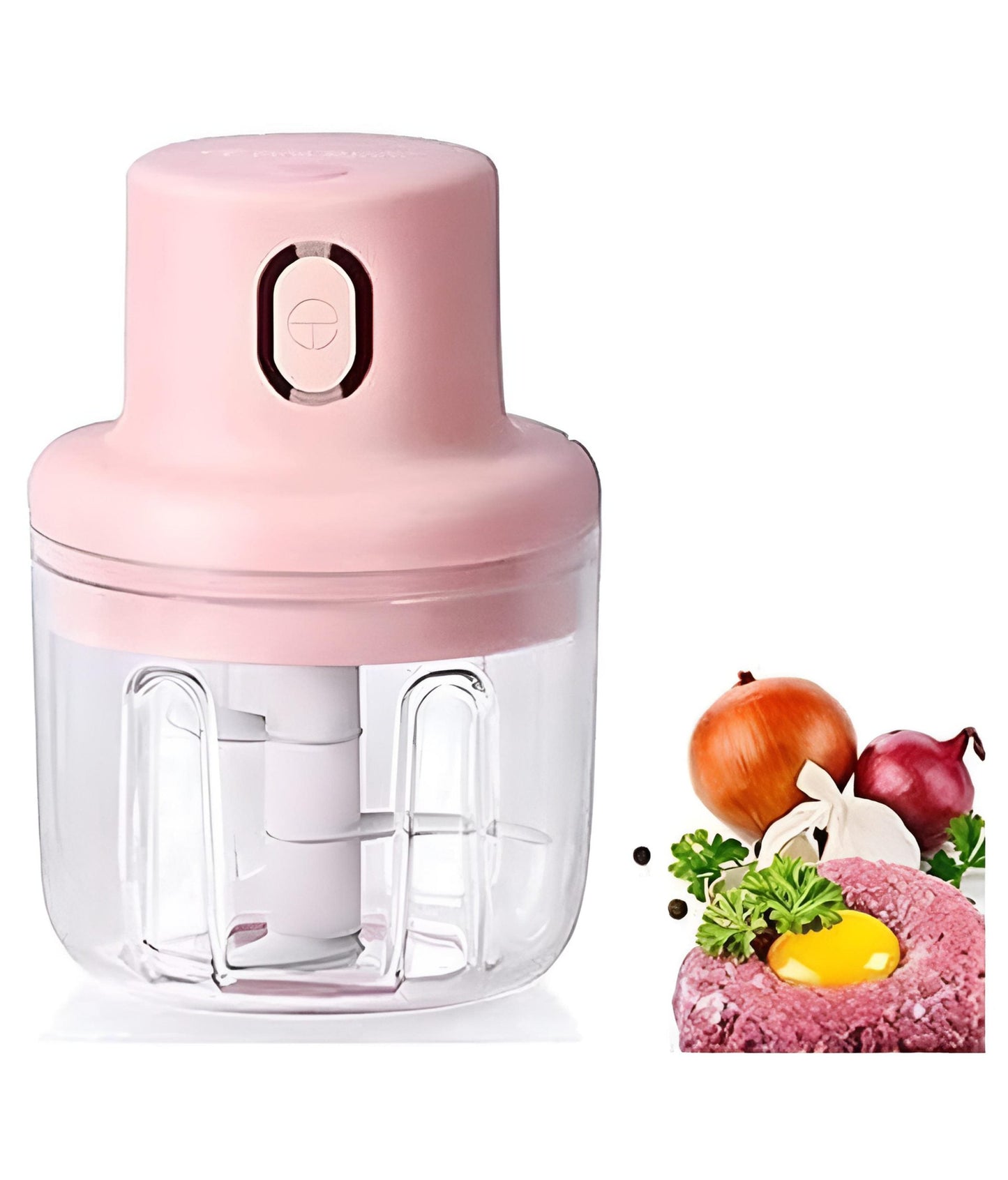 SHOPHUKSTOR® Portable Mini Electric Garlic Food Chopper