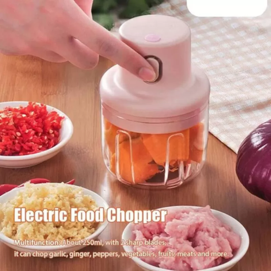 SHOPHUKSTOR® Portable Mini Electric Garlic Food Chopper