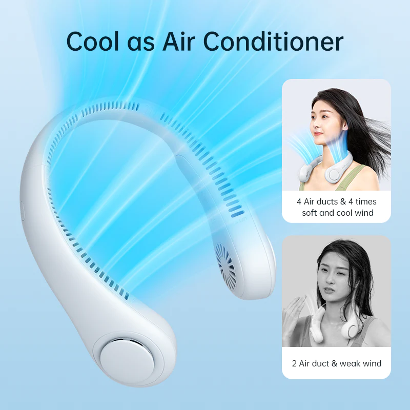 SHOPHUKSTORE® Mini Neck Portable Air Cooler Fan