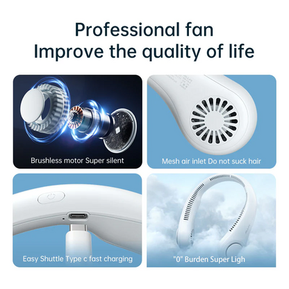 SHOPHUKSTORE® Mini Neck Portable Air Cooler Fan