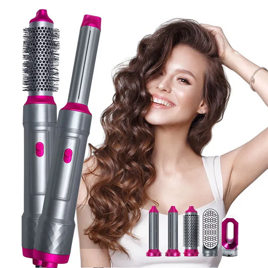 SHOPHUKSTORE® 5 In 1 Hair Dryer Straightener And Curler