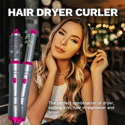 SHOPHUKSTORE® 5 In 1 Hair Dryer Straightener And Curler