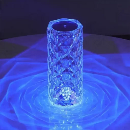 SHOPHUKSTORE® Crystal Lamp Diamond Light Projector 16 Colors Touch & Remote Control