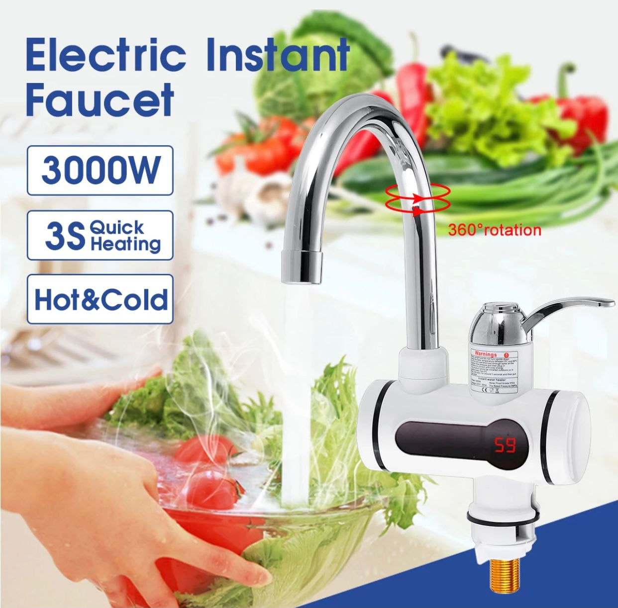 SHOPHUKSTORE® Electric Faucet Water heater