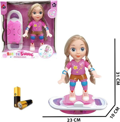 SHOPHUKSTORE® Magical Cute Purple Doll &amp; Brown Hair