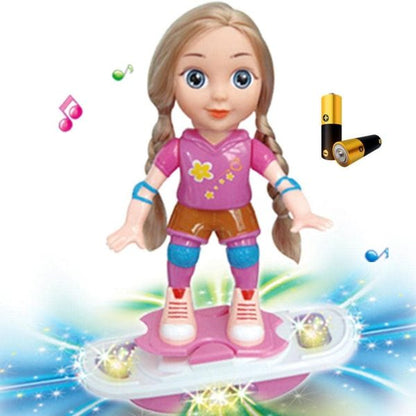 SHOPHUKSTORE® Magical Cute Purple Doll &amp; Brown Hair