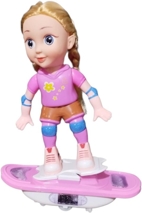 SHOPHUKSTORE® Magical Cute Purple Doll &amp; Brown Hair